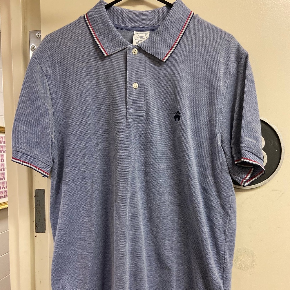 Brooks Brother Red White and Blue Polo